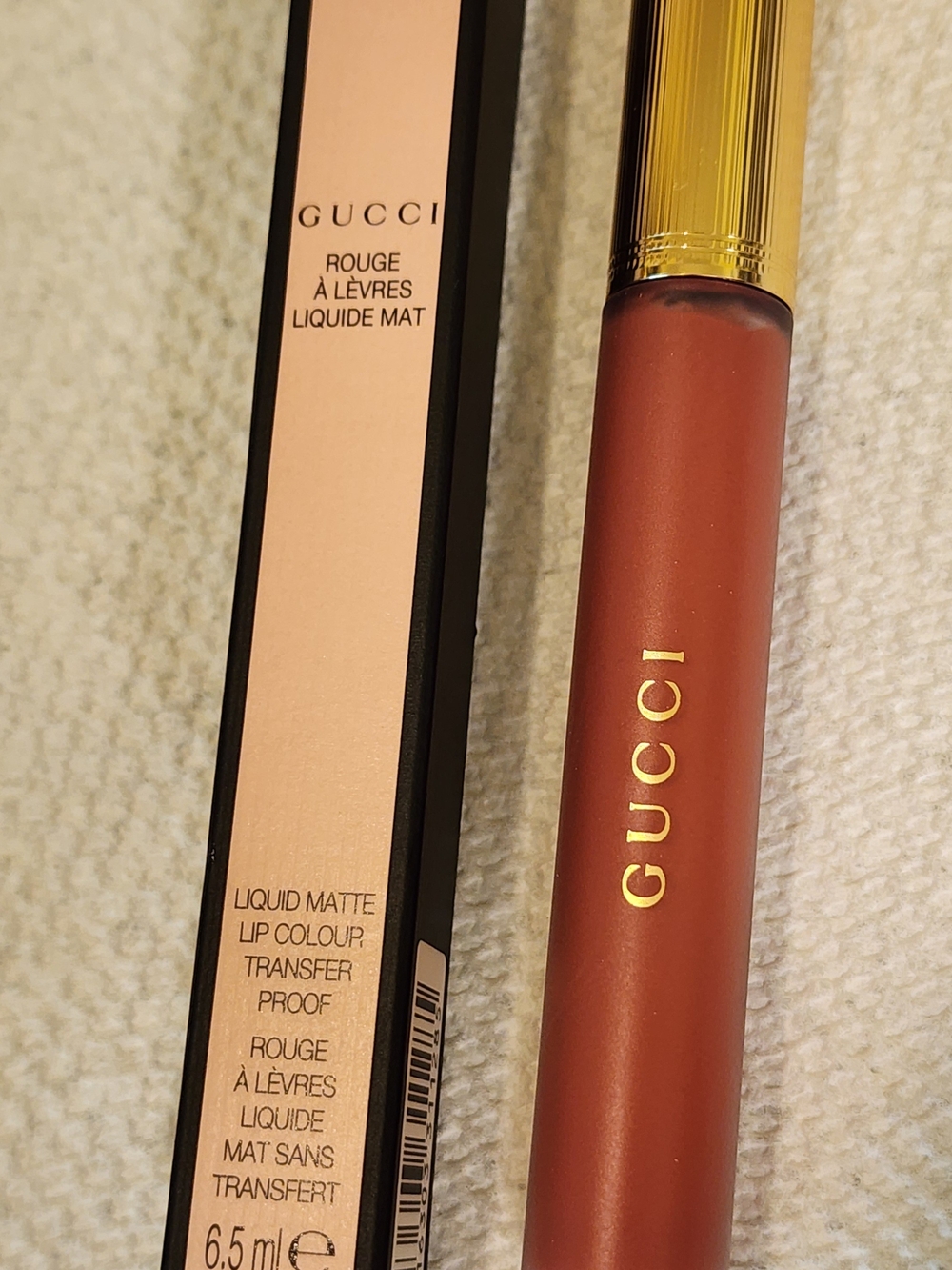 Gucci Liquid Matte Lipstick — Deep Terracotta Brown